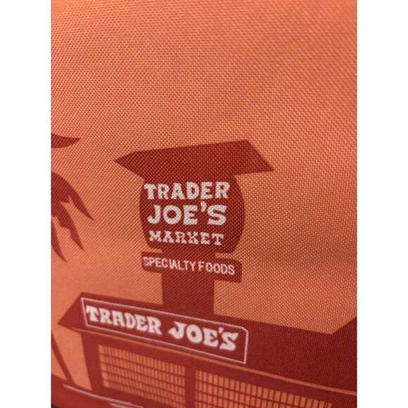 Trader Joe's Large Insulated Reusable Tote Bag 8 Gallon Peach Color New … - Picture 3 of 5